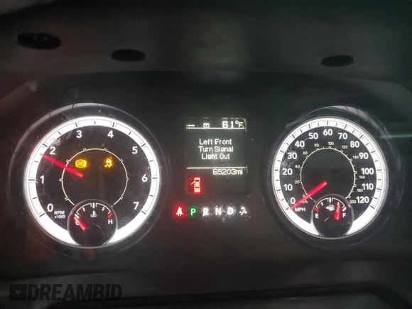 2022 Ram 1500 Tradesman with VIN 1C6RR6FG4NS170546, listed as a Copart auction lot 81082694 with 65,203 mi miles and Salvage title. Bid and sale history available at DreamBid. Image 9.