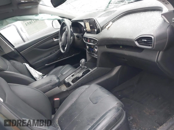 2019 Hyundai Santa Fe Ultimate with VIN 5NMS53AA9KH055620, listed as a IAAI auction lot 41623851 with 39,717 mi miles. Bid and sale history available at carsss.com. Image 5.