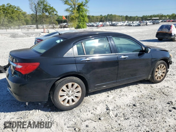 2014 Chrysler 200 LX with VIN 1C3CCBAB1EN197257, listed as a Copart auction lot 52205355 with 143,594 mi miles and Salvage Title. Bid and sale history available at carsss.com. Image 3.