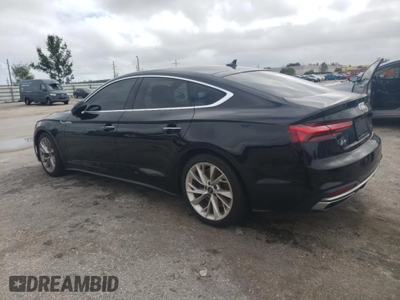 2021 Audi A5 Sportback Premium with VIN WAUABCF59MA038889, listed as a Copart auction lot 76304733 with 24,872 mi miles. Bid and sale history available at carsss.com. Image 2.