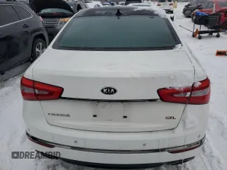 2016 Kia Cadenza Premium with VIN KNALN4D78G5208098, listed as a Copart auction lot 87902265 with 0 mi miles and Clean Title. Bid and sale history available at carsss.com. Image 6.