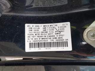 2015 Honda Accord EX-L with VIN 1HGCR2F82FA149204, listed as a IAAI auction lot 41962890 with 218,248 mi miles and . Bid and sale history available at DreamBid. Image 9.