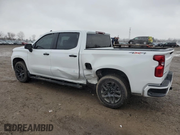 2024 Chevrolet Silverado 1500 Custom with VIN 1GCPDBEK0RZ388333, listed as a Copart auction lot 83615434 with 1,898 mi miles and Non Repairable. Bid and sale history available at DreamBid. Image 2.