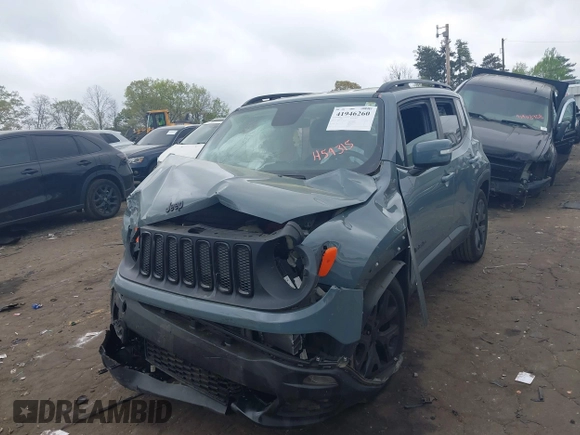 2018 Jeep Renegade Latitude with VIN ZACCJABB9JPH54315, listed as a IAAI auction lot 41946260 with 93,000 mi miles and . Bid and sale history available at DreamBid. Image 16.