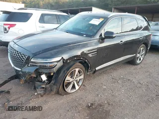 2021 Genesis GV80 with VIN KMUHCESC7MU063042, listed as a IAAI auction lot 41236516 with 40,535 mi miles and . Bid and sale history available at DreamBid. Image 2.