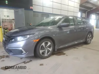 2020 Honda Civic LX with VIN 2HGFC2F63LH521756, listed as a Copart auction lot 60517355 with 65,541 mi miles and Salvage title. Bid and sale history available at DreamBid. Image 1.
