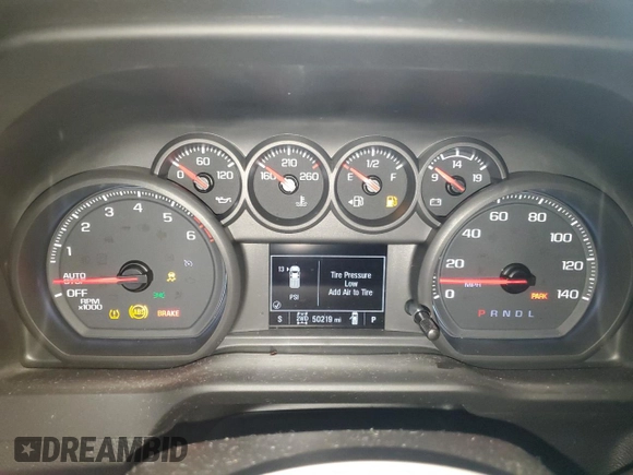 2023 Chevrolet Silverado 1500 Custom with VIN 1GCPDBEK8PZ122670, listed as a Copart auction lot 48259635 with 50,219 mi miles and Clean Title. Bid and sale history available at DreamBid. Image 9.