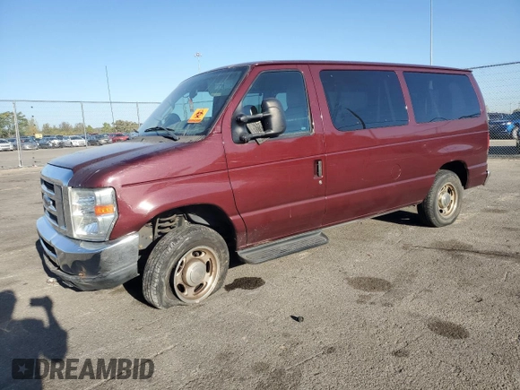 2010 Ford Econoline Passenger XL with VIN 1FMNE1BW6ADA87472, listed as a Copart auction lot 74989314 with 215,315 mi miles and Salvage Title. Bid and sale history available at DreamBid. Image 1.