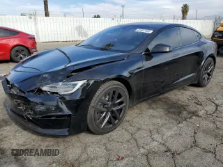 2022 Tesla Model S Plaid with VIN 5YJSA1E63NF468337, listed as a Copart auction lot 41507105 with Not Provided miles and Salvage Title. Bid and sale history available at carsss.com. Image 1.
