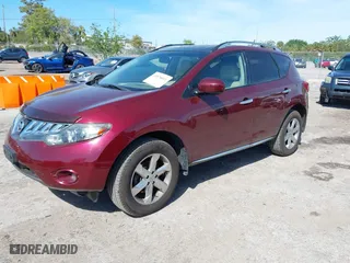 2010 Nissan Murano SL with VIN JN8AZ1MW8AW127533, listed as a IAAI auction lot 41876611 with 123,539 mi miles. Bid and sale history available at carsss.com. Image 2.