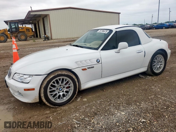 1997 BMW 3 Series Z3 1.9 z VIN 4USCH7324VLB79724, wystawiony jako Copart lot #59796475 z przebiegiem 141 737 mil mil oraz Szkoda całkowita • Salvage title. Historia ofert i sprzedaży dostępna na DreamBid. Obrazek 1.