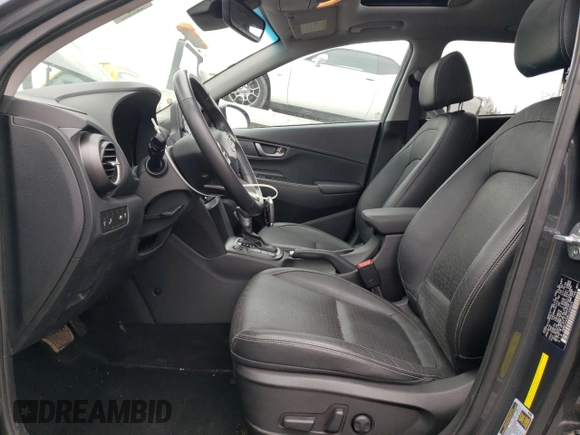 2020 Hyundai Kona Limited with VIN KM8K33A58LU399910, listed as a Copart auction lot 49695345 with 46,169 mi miles and Salvage Title. Bid and sale history available at carsss.com. Image 7.