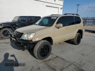 2006 Lexus GX 470 with VIN JTJBT20X260098737, listed as a Copart auction lot 59884145 with 169,578 mi miles and Salvage title. Bid and sale history available at DreamBid. Image 1.