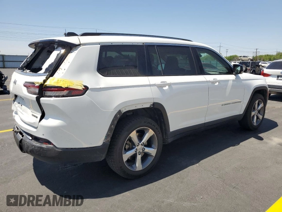 2021 Jeep Grand Cherokee Limited with VIN 1C4RJKBG5M8194882, listed as a Copart auction lot 58395065 with 76,633 mi miles and Salvage title. Bid and sale history available at DreamBid. Image 3.