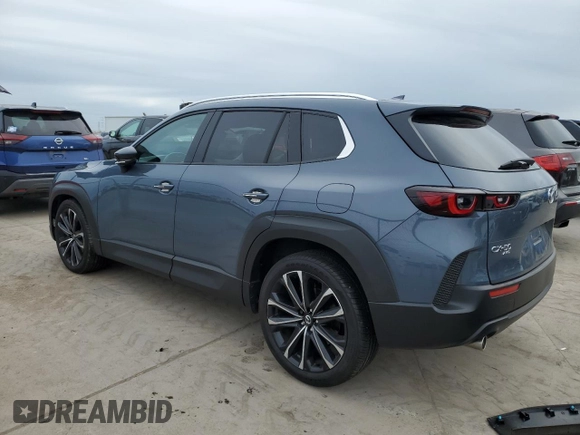 2023 Mazda CX-50 S Premium Plus with VIN 7MMVABEM7PN101642, listed as a Copart auction lot 47498675 with 12,299 mi miles and Salvage Title. Bid and sale history available at DreamBid. Image 2.