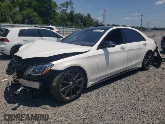 2018 Mercedes-Benz S 63 AMG with VIN WDDUG8JB6JA343764, listed as a Copart auction lot 53315764 with Not Provided miles and Salvage Title. Bid and sale history available at DreamBid. Image 1.