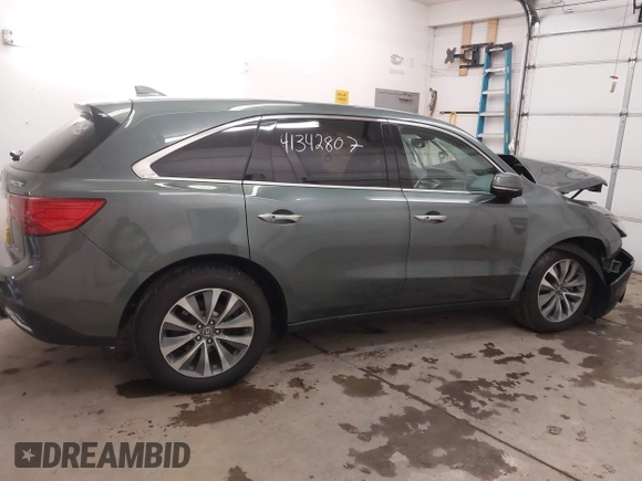 2015 Acura MDX Tech Pkg with VIN 5FRYD4H43FB015168, listed as a IAAI auction lot 41342807 with 85,366 mi miles. Bid and sale history available at carsss.com. Image 13.