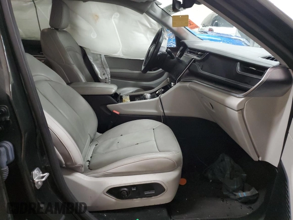 2022 Jeep Grand Cherokee Overland with VIN 1C4RJKDG8N8580372, listed as a Copart auction lot 85468024 with Not provided miles and Salvage title. Bid and sale history available at DreamBid. Image 7.