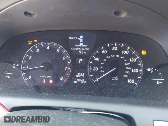 2011 Lexus LS 460 with VIN JTHBL5EF4B5105882, listed as a IAAI auction lot 42722489 with 178,042 mi miles and . Bid and sale history available at DreamBid. Image 7.