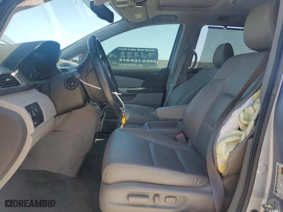 2013 Honda Odyssey EX-L with VIN 5FNRL5H63DB012106, listed as a Copart auction lot 52710755 with 69,674 mi miles and Salvage Title. Bid and sale history available at carsss.com. Image 7.