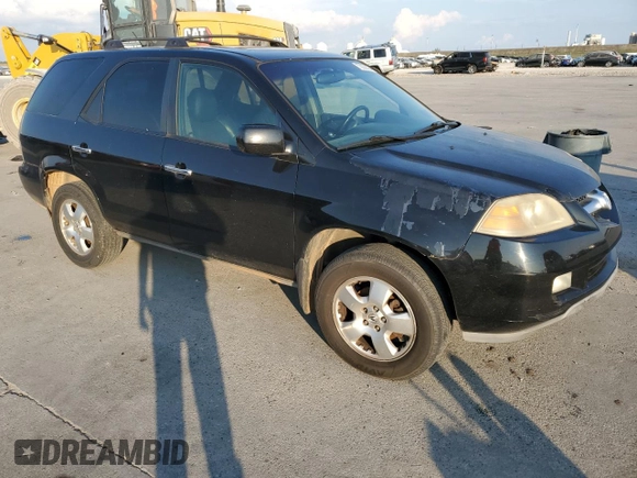 2004 Acura MDX with VIN 2HNYD18274H554179, listed as a Copart auction lot 72229024 with 0 mi miles and Salvage Title. Bid and sale history available at carsss.com. Image 4.