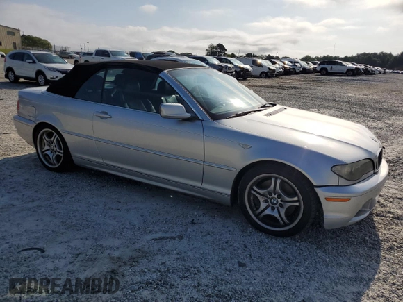 2004 BMW 3 Series 330Ci with VIN WBABW53474PL40064, listed as a Copart auction lot 54555755 with 122,820 mi miles and Salvage title. Bid and sale history available at DreamBid. Image 4.