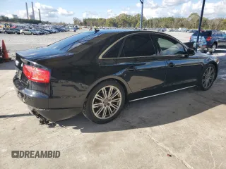 2013 Audi A8 3.0L z VIN WAUAGAFD9DN005655, wystawiony jako Copart lot #82819524 z przebiegiem 159 545 mil mil oraz Szkoda całkowita • Salvage title. Historia ofert i sprzedaży dostępna na DreamBid. Obrazek 3.