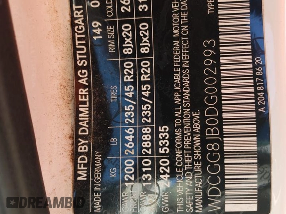 2013 Mercedes-Benz GLK 350 with VIN WDCGG8JB0DG002993, listed as a Copart auction lot 71490984 with 113,267 mi miles and Salvage Title. Bid and sale history available at DreamBid. Image 13.