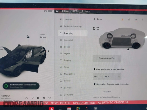 2020 Tesla Model Y Long Range with VIN 5YJYGDEF2LF037298, listed as a IAAI auction lot 37832056 with 40,417 mi miles and . Bid and sale history available at DreamBid. Image 18.