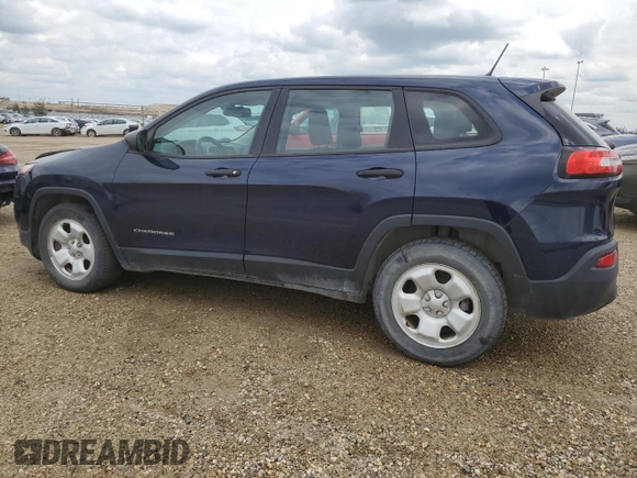 2015 Jeep Cherokee Sport with VIN 1C4PJLAB0FW559938, listed as a Copart auction lot 66727155 with 79,749 mi miles and Salvage title. Bid and sale history available at DreamBid. Image 2.