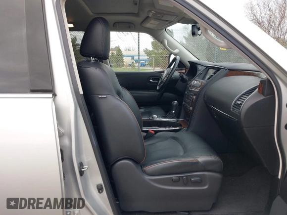 2020 Nissan Armada SL with VIN JN8AY2NC9L9616120, listed as a IAAI auction lot 42092766 with 52,593 mi miles. Bid and sale history available at carsss.com. Image 5.