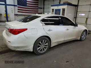 2017 Infiniti Q50 2.0t Premium with VIN JN1CV7ARXHM680274, listed as a Copart auction lot 88106815 with 130,322 mi miles and Salvage Title. Bid and sale history available at carsss.com. Image 3.