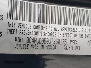 2018 Jeep Compass Altitude with VIN 3C4NJDBB0JT350175, listed as a IAAI auction lot 41544527 with 95,998 mi miles and . Bid and sale history available at carsss.com. Image 9.