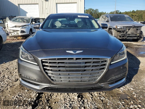2018 Genesis G80 3.8L with VIN KMHGN4JE7JU249418, listed as a Copart auction lot 76242584 with 86,971 mi miles and Salvage Title. Bid and sale history available at carsss.com. Image 5.
