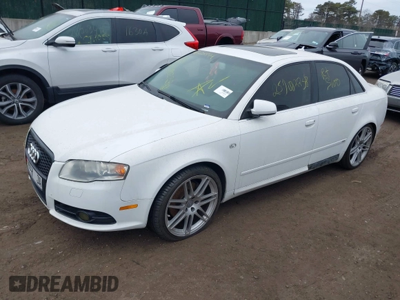 2008 Audi A4 with VIN WAUEH78E38A130087, listed as a IAAI auction lot 41725994 with Not provided miles and . Bid and sale history available at DreamBid. Image 2.