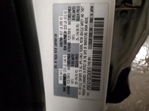 2014 Mazda CX-5 Grand Touring with VIN JM3KE4DY9E0343616, listed as a Copart auction lot 46427715 with 205,325 mi miles and Salvage Title. Bid and sale history available at carsss.com. Image 13.