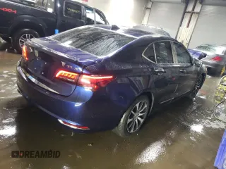 2016 Acura TLX with VIN 19UUB1F33GA003273, listed as a Copart auction lot 45432345 with 67,490 mi miles and Salvage Title. Bid and sale history available at carsss.com. Image 3.