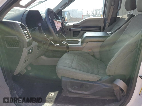 2019 Ford F-150 XL with VIN 1FTEW1E44KFA84586, listed as a Copart auction lot 50555625 with 204,126 mi miles and Salvage Title. Bid and sale history available at carsss.com. Image 7.