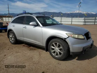 2007 Infiniti FX with VIN JNRAS08W87X210614, listed as a Copart auction lot 54329485 with 243,317 mi miles and Salvage title. Bid and sale history available at DreamBid. Image 4.