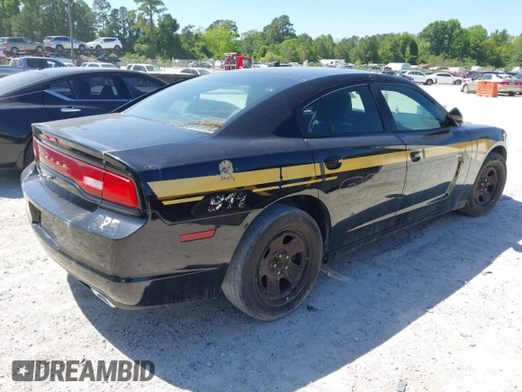 2013 Dodge Charger Police with VIN 2C3CDXAG8DH647998, listed as a IAAI auction lot 42136076 with 85,253 mi miles and . Bid and sale history available at carsss.com. Image 4.