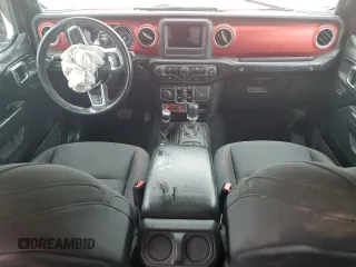 2021 Jeep Wrangler Unlimited Rubicon with VIN 1C4HJXFN1MW695586, listed as a Copart auction lot 59140415 with 47,059 mi miles and Salvage title. Bid and sale history available at DreamBid. Image 8.