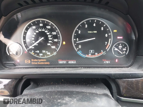 2014 BMW 5 Series 535i with VIN WBA5B1C50ED482866, listed as a IAAI auction lot 41963827 with 150,751 mi miles and . Bid and sale history available at carsss.com. Image 7.
