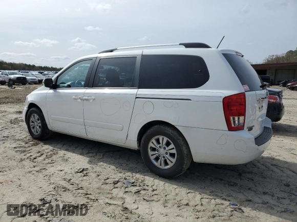 2012 Kia Sedona LX with VIN KNDMG4C72C6465538, listed as a Copart auction lot 51450135 with 84,972 mi miles and Salvage Title. Bid and sale history available at carsss.com. Image 2.
