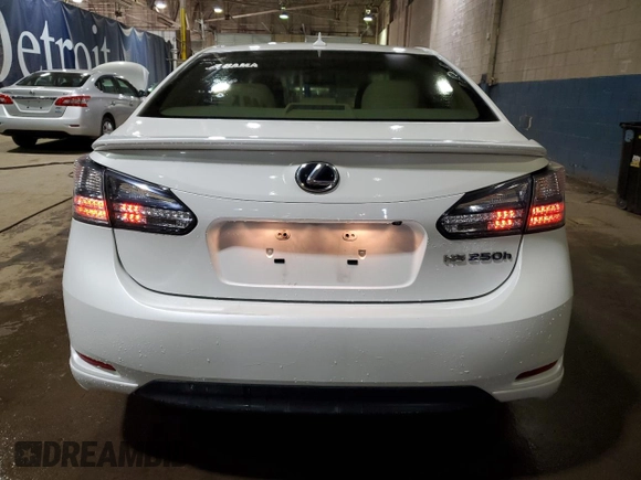 2012 Lexus HS with VIN JTHBB1BA9C2049574, listed as a Copart auction lot 52518795 with 137,491 mi miles and Clean Title. Bid and sale history available at carsss.com. Image 6.