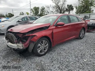 2018 Honda Accord Sedan LX 1.5T with VIN 1HGCV1F15JA015742, listed as a Copart auction lot 50873245 with 112,272 mi miles and Salvage Title. Bid and sale history available at carsss.com. Image 1.