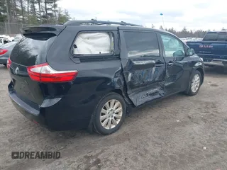 2015 Toyota Sienna Ltd with VIN 5TDDK3DC5FS125017, listed as a IAAI auction lot 41856928 with 116,597 mi miles. Bid and sale history available at carsss.com. Image 4.