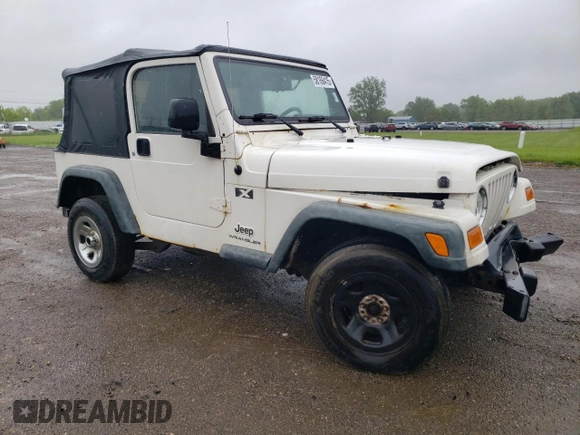 2006 Jeep Wrangler X with VIN 1J4FA39S56P742837, listed as a Copart auction lot 58166415 with 97,224 mi miles and Salvage title. Bid and sale history available at DreamBid. Image 4.