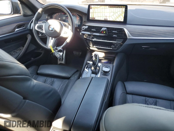 2021 BMW 5 Series 540i with VIN WBA53BJ06MWX28140, listed as a Copart auction lot 43369545 with 19,694 mi miles and Non Repairable. Bid and sale history available at DreamBid. Image 8.