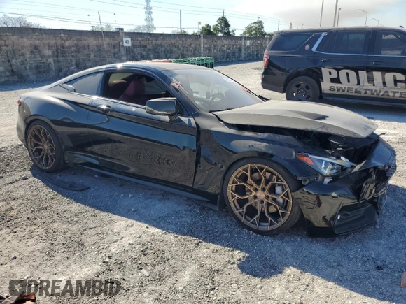 2018 Infiniti Q60 Luxe with VIN JN1EV7EK7JM343265, listed as a Copart auction lot 49832355 with 48,382 mi miles and Non Repairable. Bid and sale history available at carsss.com. Image 4.