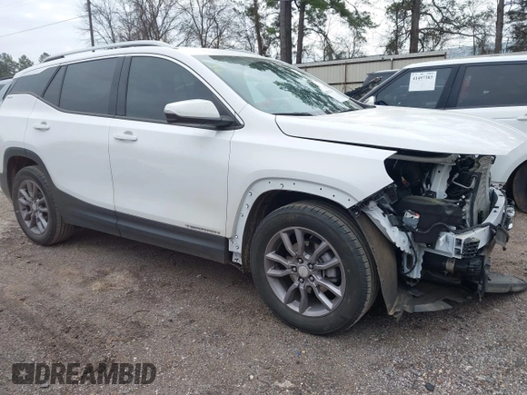 2023 GMC Terrain SLT with VIN 3GKALPEG4PL220060, listed as a IAAI auction lot 41586206 with 20,795 mi miles and . Bid and sale history available at DreamBid. Image 1.